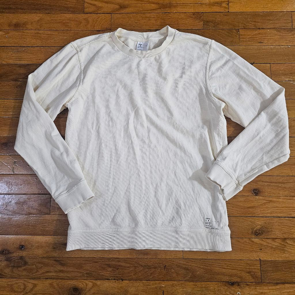 Onia Men's Cream Crewneck Sweatshirt Small